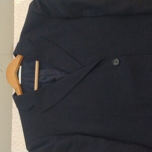 John W. Nordstrom Navy Blue Linen Sport Jacket/Blazer  42R